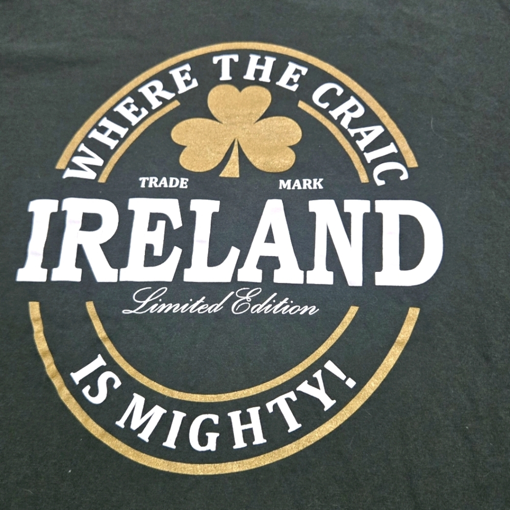Ireland Limited Edition Graphic Tee Traditional Craft Wear Size Men's Small